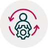 Icono estrategia organizativa